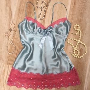 Vtg SILK Frederick's of Hollywood/Jacalyn Bennett lingerie babydoll